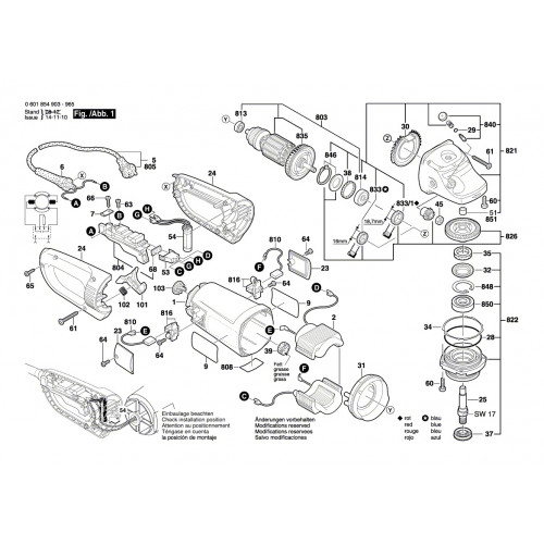 Запчасти для УШМ Bosch GWS 24-230JB